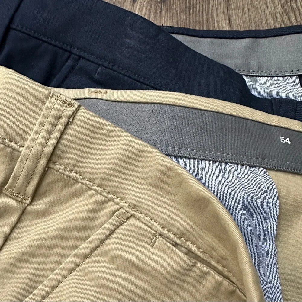Sonoma Flexwear Flat Front Cotton Shorts 2 pc Bundle Size 54 Blue Tan